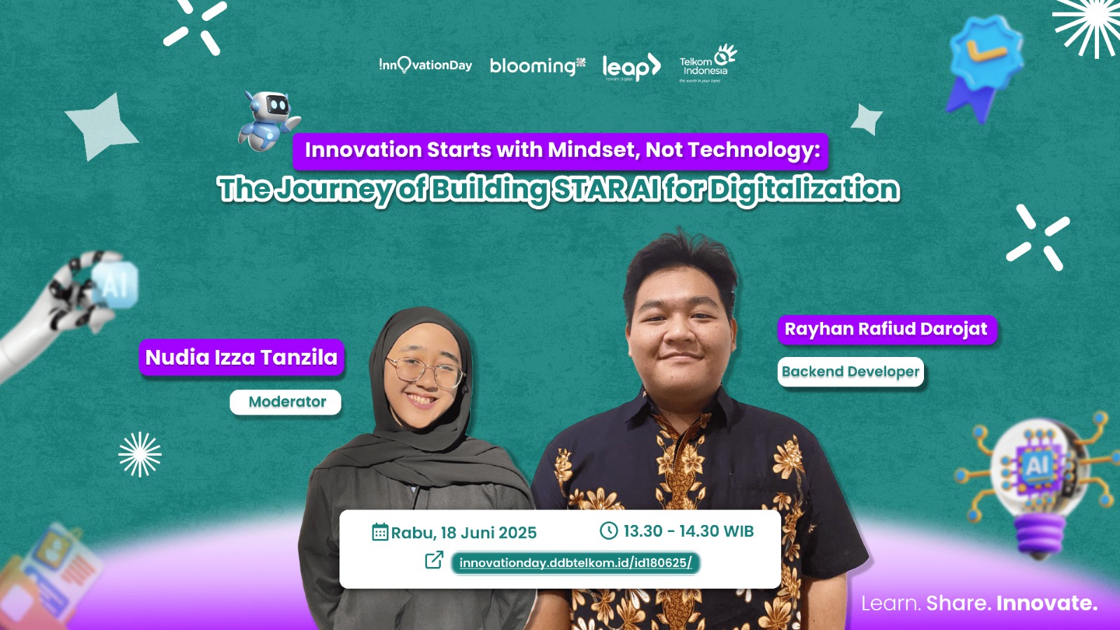 Innovation Starts with Mindset, Not Technology: The Journey of Building STAR AI for Digitalizations