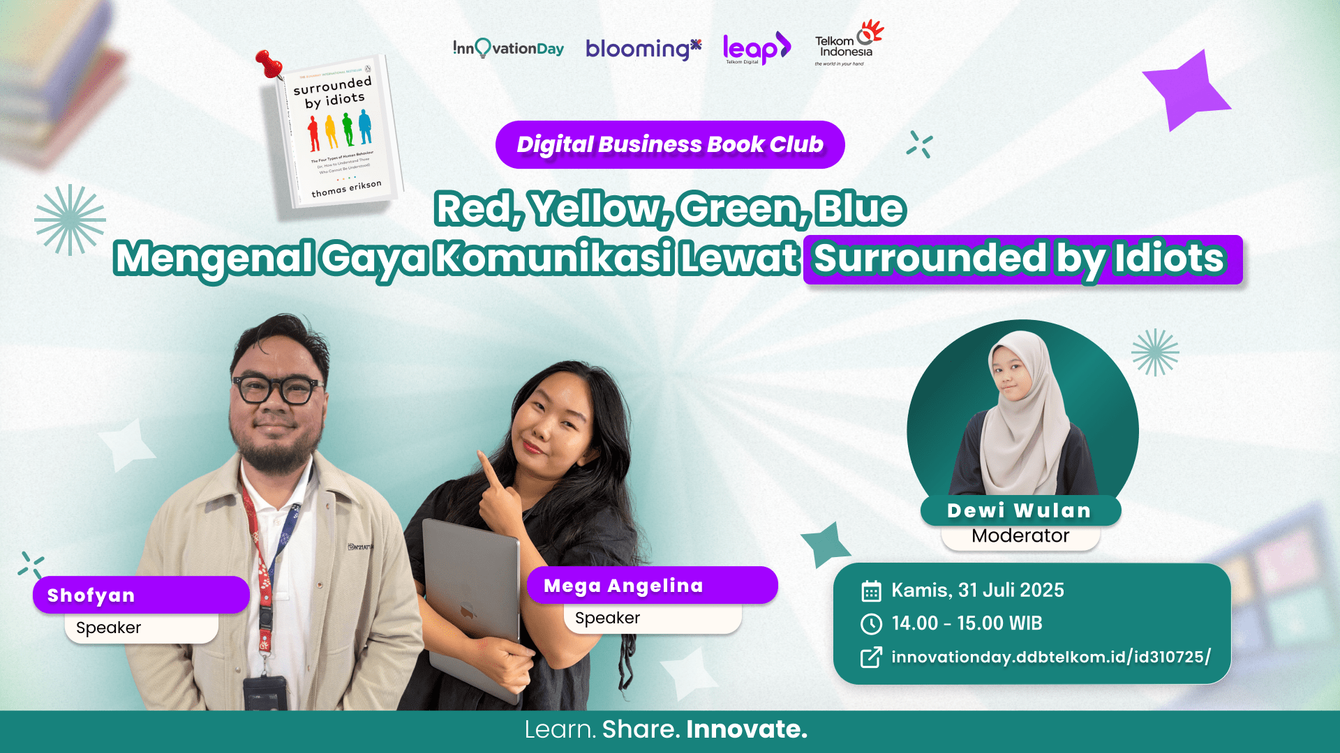 Red, Yellow, Green, Blue: Mengenal Gaya Komunikasi Lewat Surrounded by Idiots