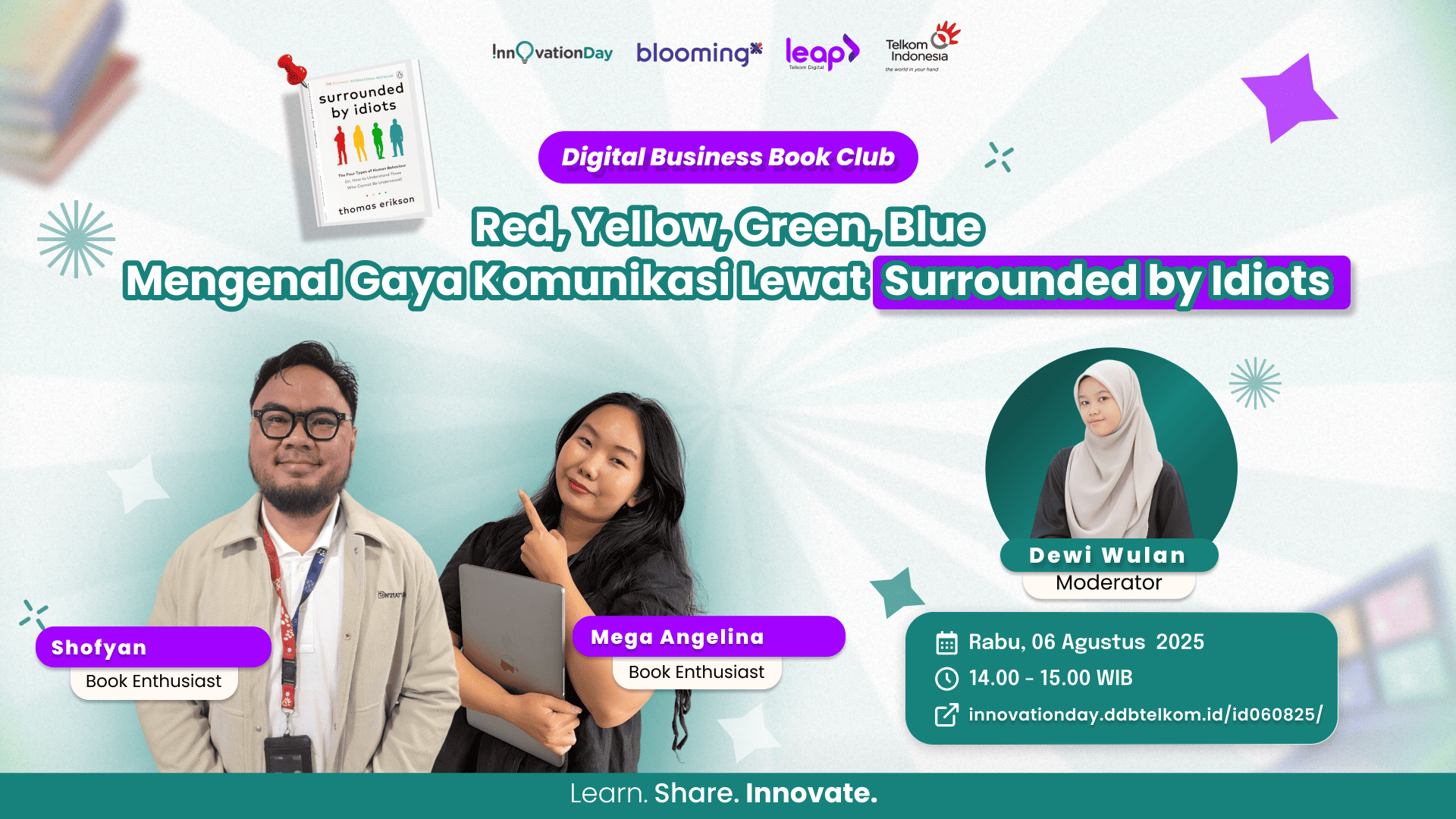 Red, Yellow, Green, Blue: Mengenal Gaya Komunikasi Lewat Surrounded by Idiots