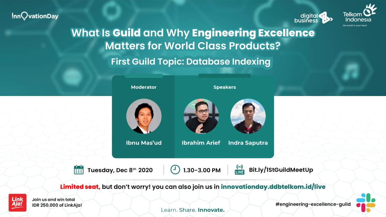 What Is Guild and Why Engineering Excellence Matters for World Class Products? | First Guild Topic: Database Indexing