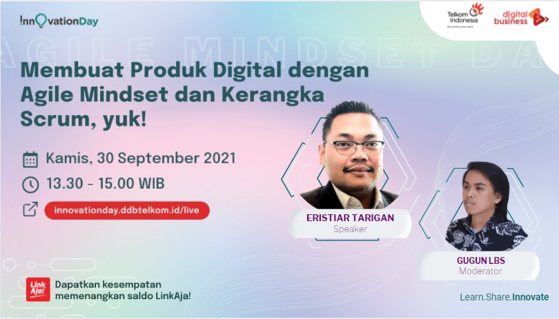 Membuat Produk Digital dengan Agile Mindset dan Kerangka Scrum, yuk!