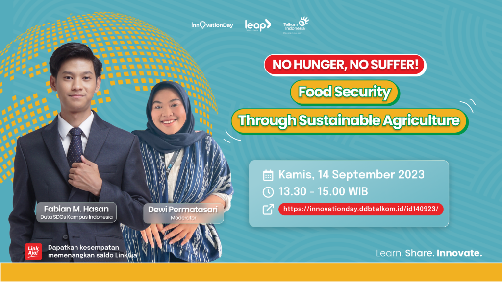 Flyer No Hunger, No Suffer! Food Security through Sustainable Agriculture